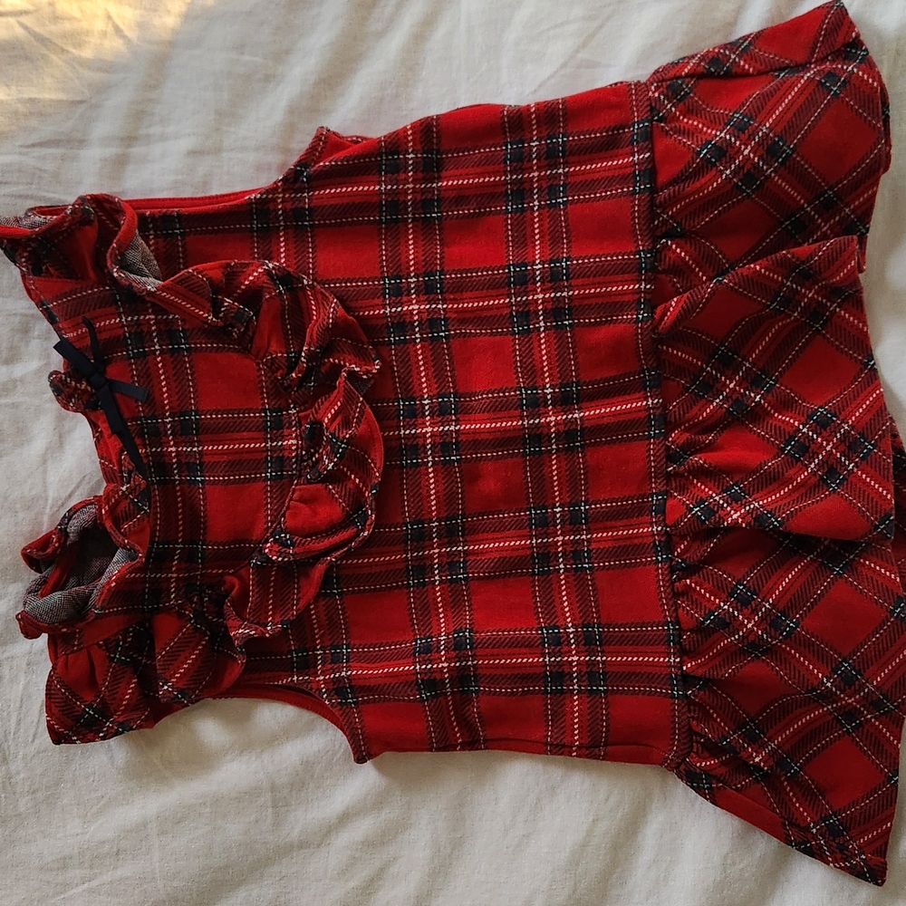 Red Plaid Kids' Ruffled Accessory - Picture 6 of 6